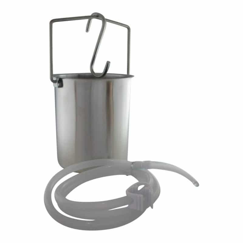 Enema Steel Bucket plus Tube silicone
